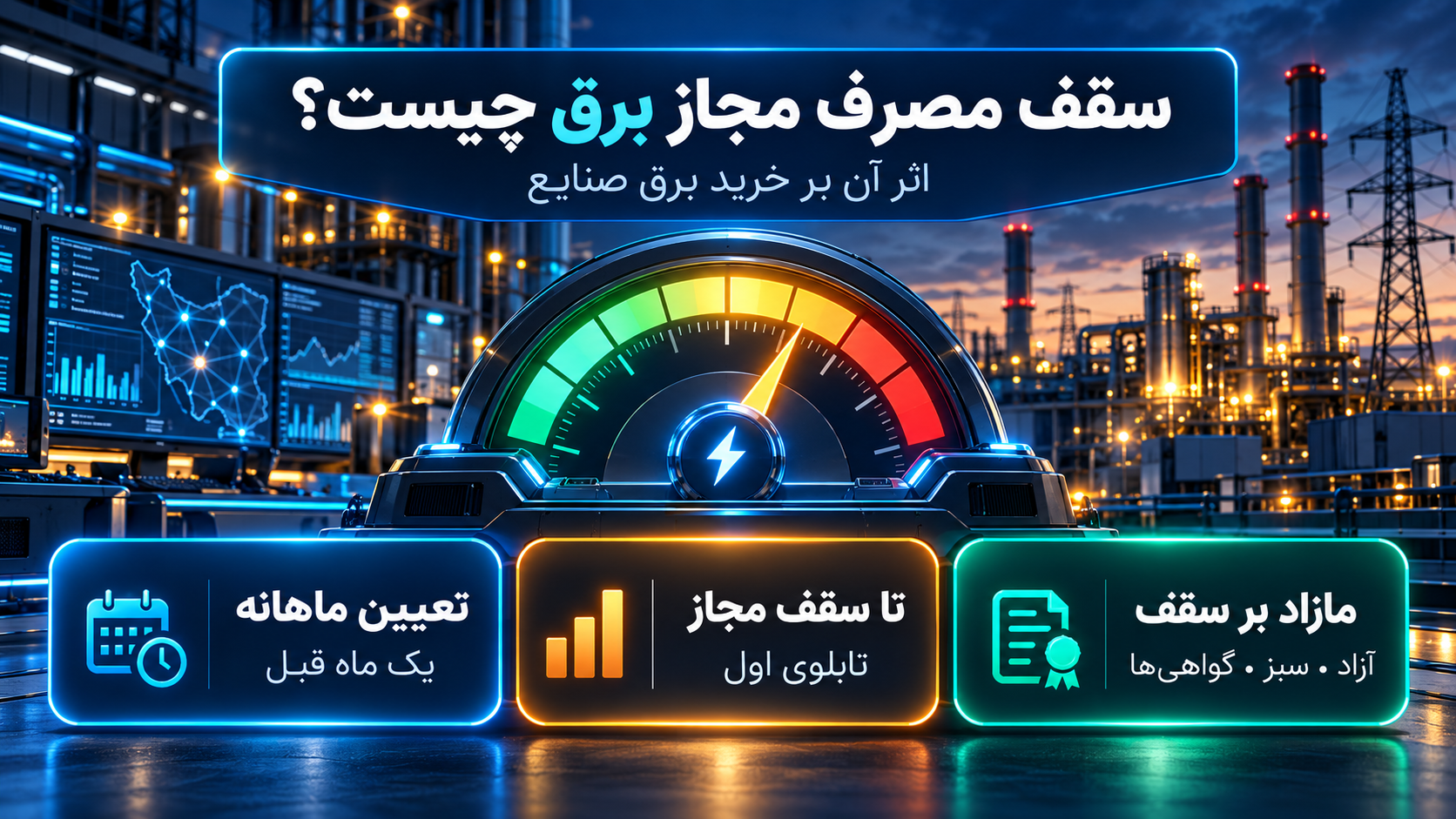 مفهوم کلی سقف مصرف مجاز برق
