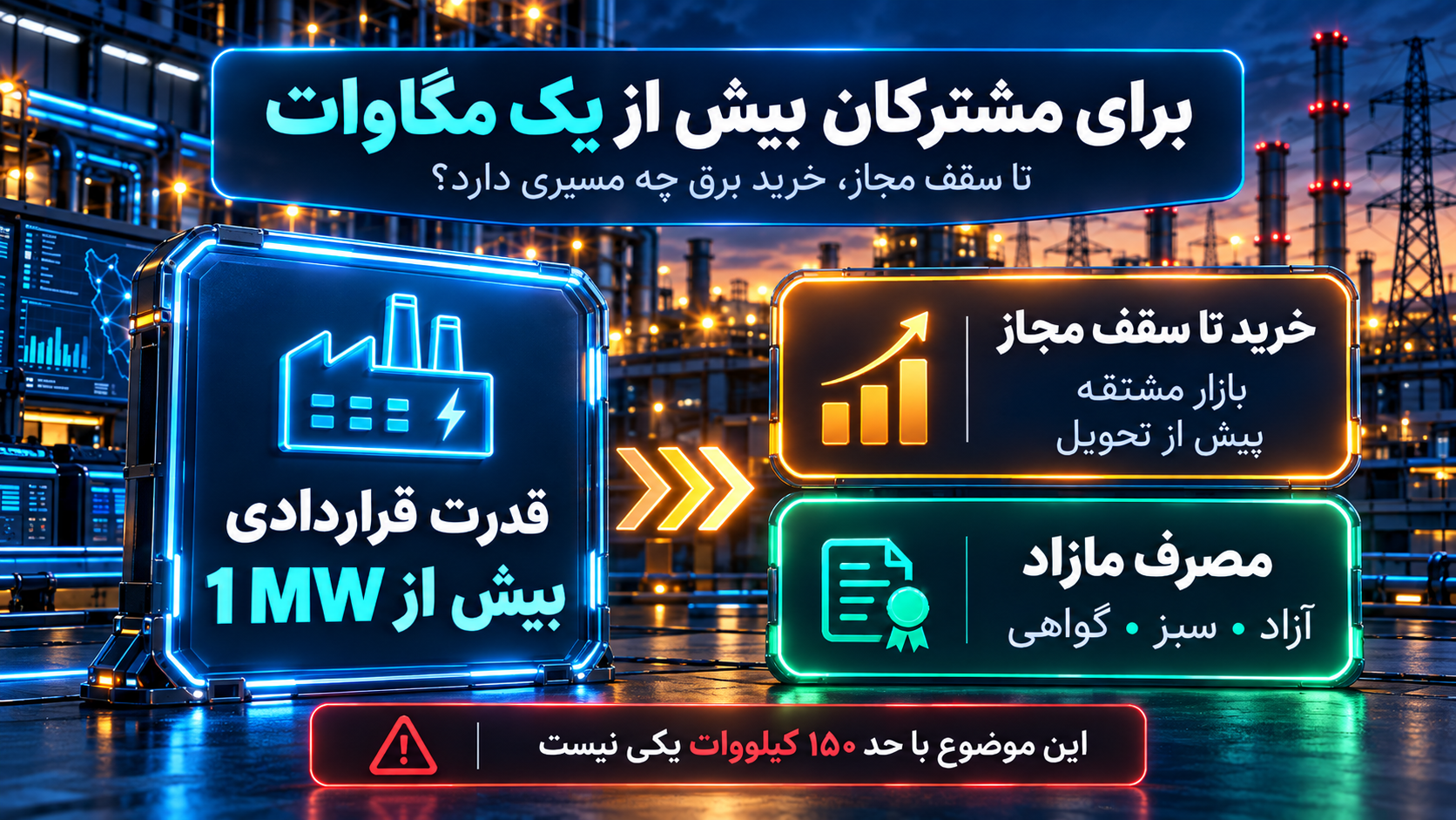 برنامهریزی ماهانه سقف مصرف مجاز برق