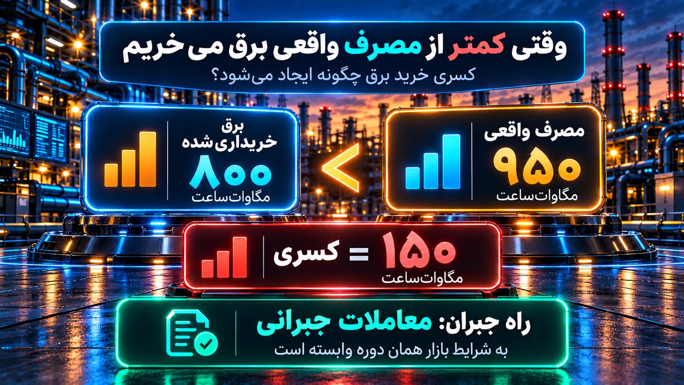 سناریوی مازاد خرید برق و تسویه برق مصرف نشده